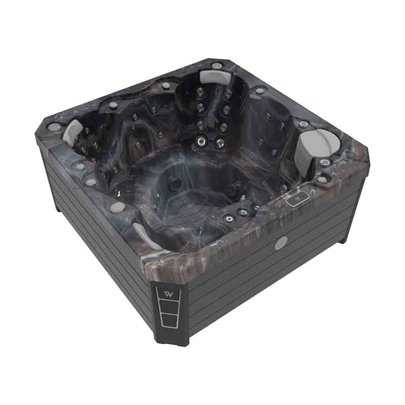 Set minipiscina Wellis, Prague CityLife Deluxe, cu capac, pentru 6 persoane