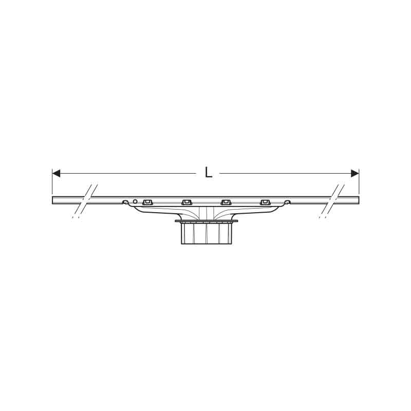 Rigolă de duș Geberit CleanLine30, 30–130 cm, oțel inoxidabil lustruit