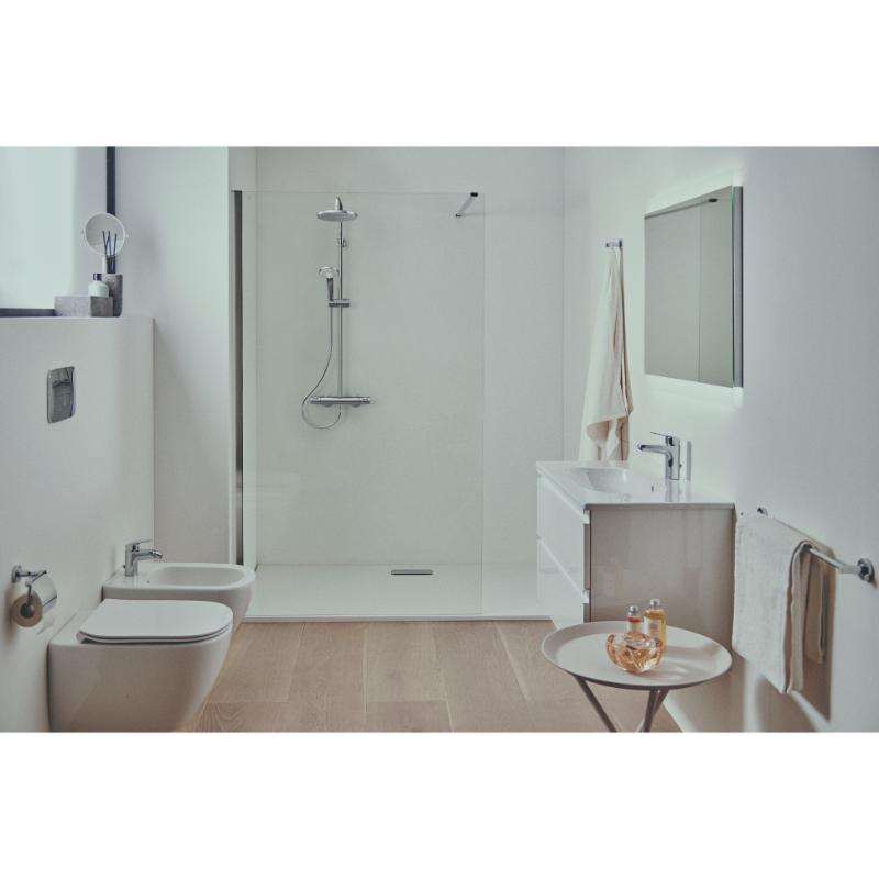 Coloană de duș cu baterie termostatată Ideal Standard, Ceratherm T25, crom