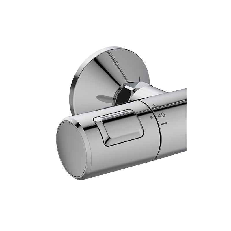 Coloană de duș cu baterie termostatată Ideal Standard, Ceratherm T25, crom