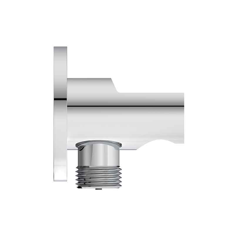 Cot racord de perete cu suport pentru duș Ideal Standard Idealrain, crom
