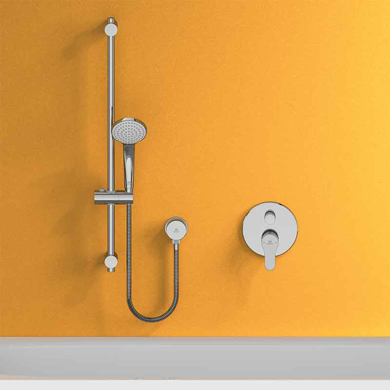 Cot de perete pentru duș Ideal Standard Idealrain, crom