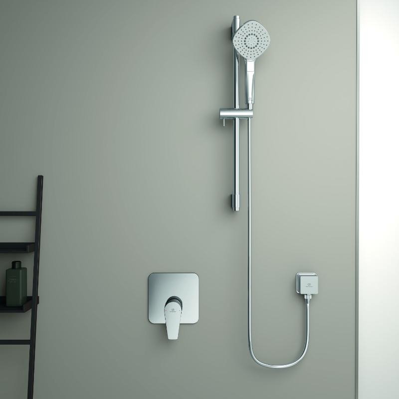 Cot de perete pentru duș Ideal Standard Idealrain , pătrat, crom