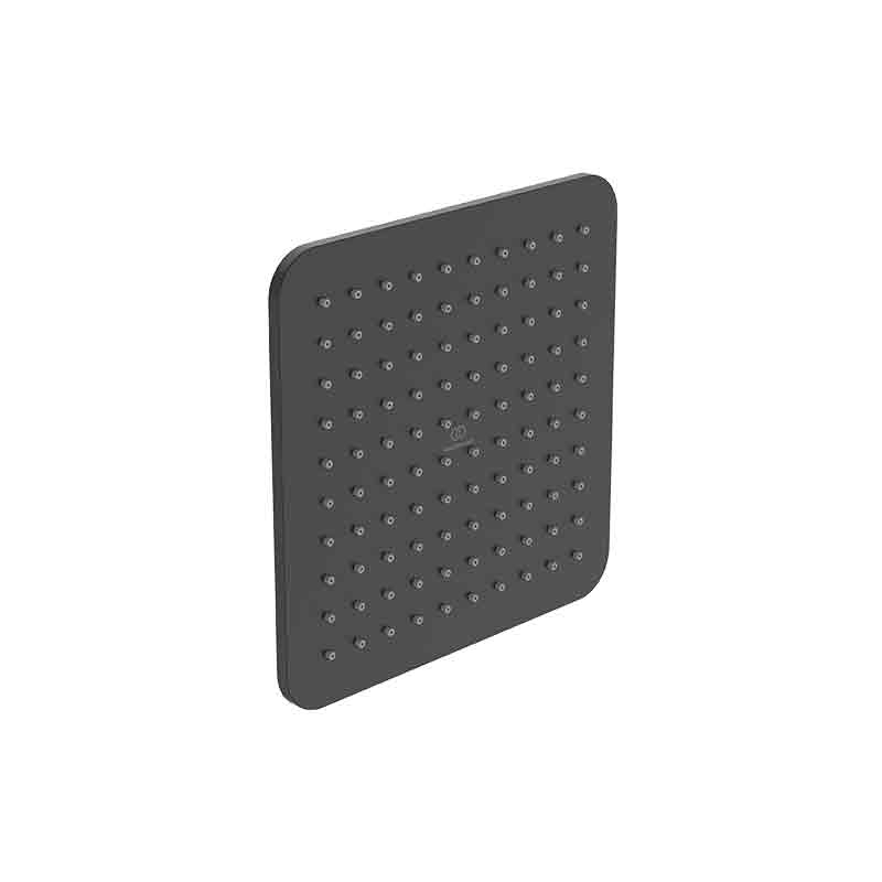 Pălărie de duș Ideal Standard Idealrain, pătrat, 200 x 200 mm, negru mat