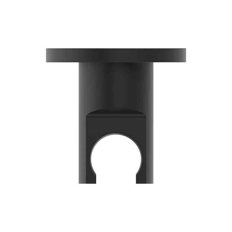 Cot racord de perete pentru duș Ideal Standard Idealrain, profil rotund, negru mat