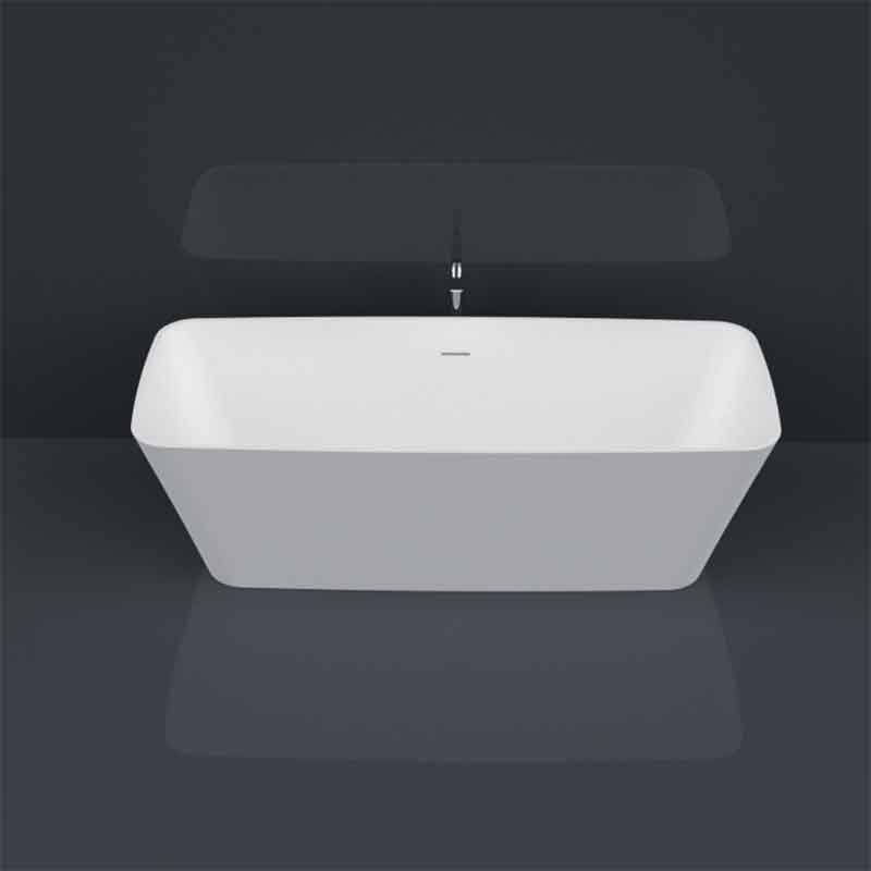 Cadă freestanding din compozit TEKO Cairo, 157x65x56 cm, alb lucios