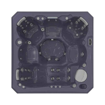Set minipiscina Wellis, Malaga CityLife Deluxe, cu capac, pentru 6 persoane