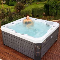 Set minipiscina Wellis, Prague CityLife Deluxe, cu capac, pentru 6 persoane