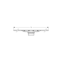 Rigolă de duș Geberit CleanLine50, 30–90 cm, crom negru