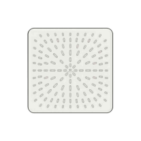 Pălărie de duș Ideal Standard Idealrain, pătrată, 260 x 260 mm, crom