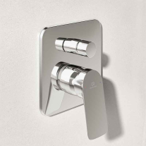  Baterie cadă-duș încastrată Ideal Standard Ceralife C, pătrată, 2 funcții, crom