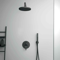 Pălărie de duș Ideal Standard Idealrain, Ø 200 mm, negru mat