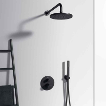 Cot racord de perete pentru duș Ideal Standard Idealrain, negru mat