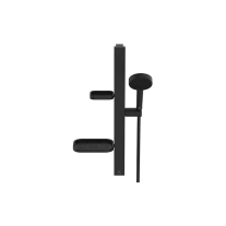  Set de duș Ideal Standard ALU+, pară de duș cu 2 jeturi, bară 60 cm și furtun 175 cm, negru mat