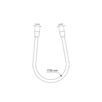 Furtun de duș Ideal Standard ALU+ IdealFlex, 175 cm, Anti-Twist, rose mat