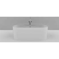 Cadă de baie TEKO Zanzibar din compozit mineral, 157 x 63,5 cm, alb lucios