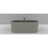 Cadă de baie Zanzibar din compozit mineral, 157 x 63,5 cm, grey stone mat