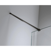 Paravan de duș Walk-In Mediterraneo Trixie 80 cm, sticlă securizată 8 mm, profil negru mat