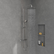  Coloană de duș cu termostat Villeroy & Boch Verve Showers, 3 funcții, crom
