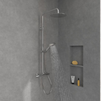  Coloană de duș cu termostat Villeroy & Boch Verve Showers, 3 funcții, crom
