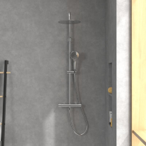 Coloană de duș cu termostat Villeroy & Boch Verve Showers, 3 funcții, crom