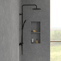 Coloană de duș cu termostat Villeroy & Boch Verve Showers, negru mat
