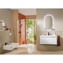 Coloană de duș cu termostat Villeroy & Boch Verve Showers, negru mat