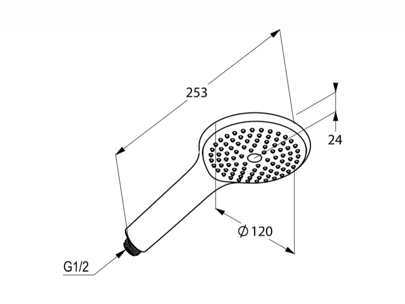 Para dus Kludi, Freshline, crom - alb