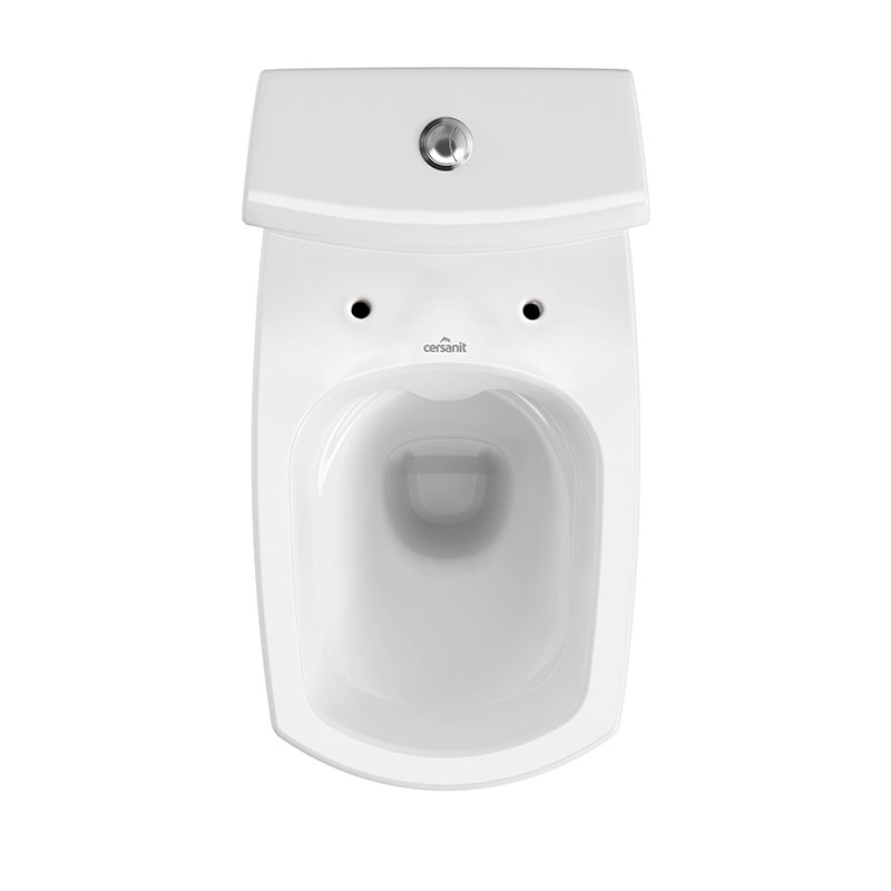 Set vas WC Cersanit, Carina New, compact, Rimless, cu rezervor si capac inclus