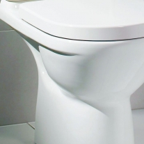 Vas WC monobloc stativ Villeroy & Boch, O.Novo, rotund, direct flush, alb alpin