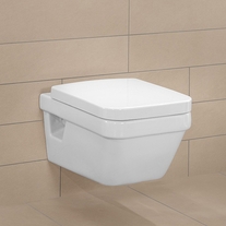 Capac WC Villeroy & Boch, Architectura, soft close, cu demontare rapida, alb alpin
