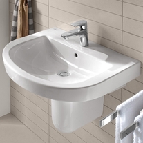 Lavoar suspendat Villeroy & Boch, Subway 2.0, 65x49 cm, alb alpin