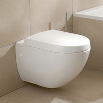 Capac WC Villeroy & Boch, Subway 2.0, soft close, alb, pentru vas WC COMPACT