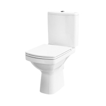 Set vas wc, Cersanit, Easy New, stativ, alimentare verticala, rimless cu rezervor si capac soft-close si easy off inclus