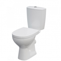 Set vas wc stativ Cersanit, Arteco New, cu Clean On, rezervor si capac Soft Close inclus,