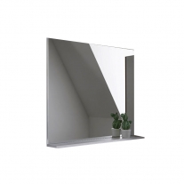 Oglinda cu etajera Kolpasan, Evelin, 80x70 cm, gri