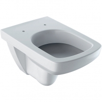 Vas WC suspendat Geberit, Selnova Square, cu spalare verticala, alb