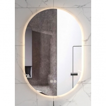 Oglinda Fluminia, Dali, ovala, cu iluminare LED, 3 culori