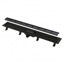 CANAL DE SCURGERE PENTRU DUS CU MARGINE PT GRATAR PERFORAT, NEGRU MAT, APZ10BLACK-950M