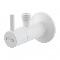 Robinet coltar, Alca, cu filtru 1/2, alb lucios