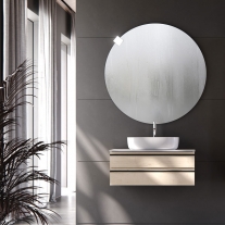 Mobilier suspendat, Kolpasan, Alexis, pentru lavoar pe blat 80 cm, Craft Wood