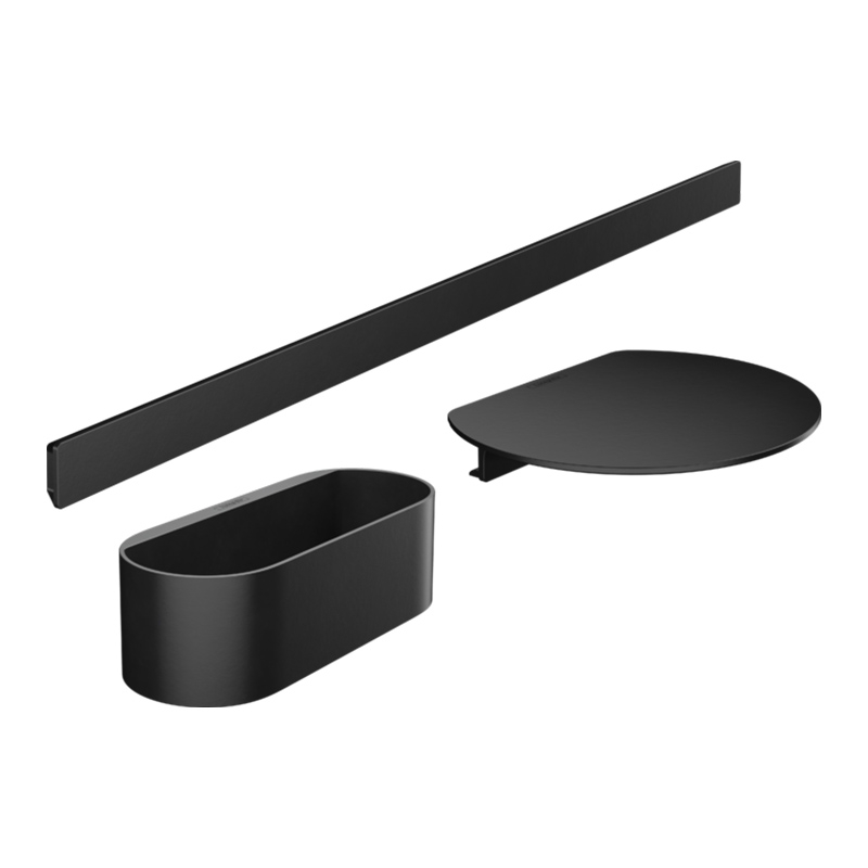 set_accesorii_baie_hansgrohe_wallstoris_cada_negru_mat