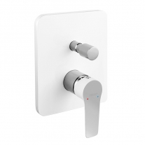 Baterie cada - dus, Ferro, Adore, incastrata, alb - crom