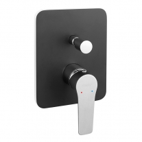 Baterie de dus, Ferro, Adore, incastrabila, negru - crom