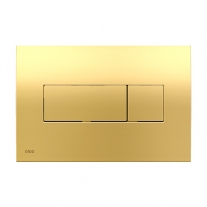 Clapeta de actionare, Alcadrain, Basic, M375, cu doua volume, auriu lucios
