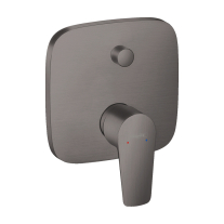 Baterie cada - dus, Hansgrohe, Talis E, negru cromat periat