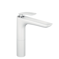 Baterie înaltă pentru lavoar, Kludi, Balance 212, fără ventil, alb mat