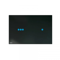 Clapetă de acționare, Alcadrain, Night Light Slim, două volume, touch-free, iluminare, sticlă-negru