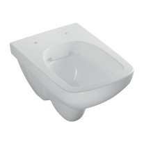 Vas WC suspendat, Geberit, Selnova, rimless, compact, alb