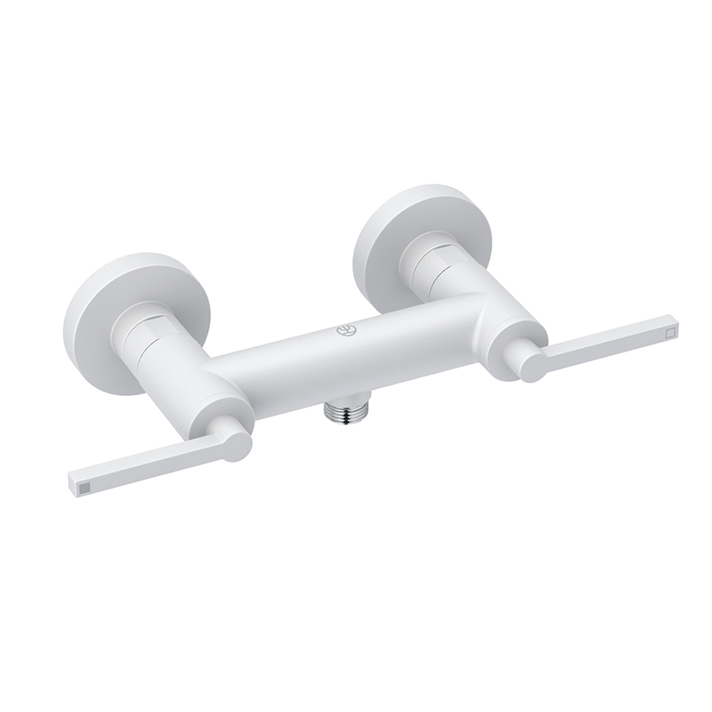 NOVA FONTE PURISTIC, ALB MAT, BATERIE DUS, MONTAJ PERETE, DUBLA COMANDA, 207105315